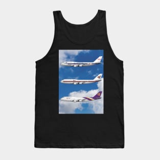 Thai Airways 3 Liveries 747-D7 Tank Top